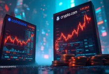 Crypto.com Flips Coinbase Global in Trading Volume Across North America