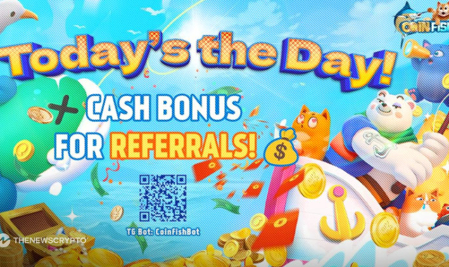 TON Clicker Game COINFISH Launches on Oct 23, Telegram Channel Reaches 130K Users