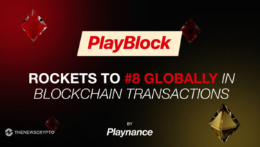 PlayBlock Rockets to #8 Globally in Blockchain Transactions and Turnover Following DappRadar Listing