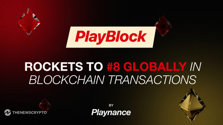 PlayBlock Rockets to #8 Globally in Blockchain Transactions and Turnover Following DappRadar Listing