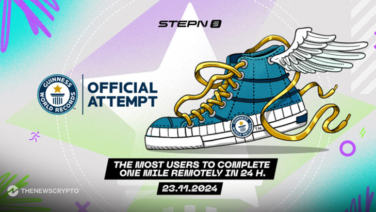 STEPN apps aim to set a GUINNESS WORLD RECORDS™ title for most users to complete a remote one mile distance in 24 hours