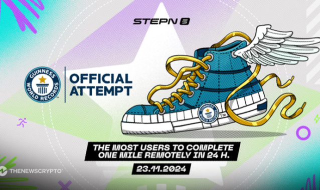 STEPN apps aim to set a GUINNESS WORLD RECORDS™ title for most users to complete a remote one mile distance in 24 hours