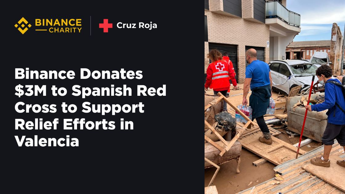 Binance Donates $3M to Spanish Red Cross for Valencia Flood Relief