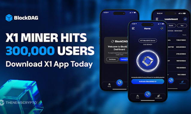 BlockDAG’s Mining Tools on The Rise: 300K+ Users on X1 App & 100K on TG Tap Miner! XRP Holds Key Support While SUI Targets $4.50