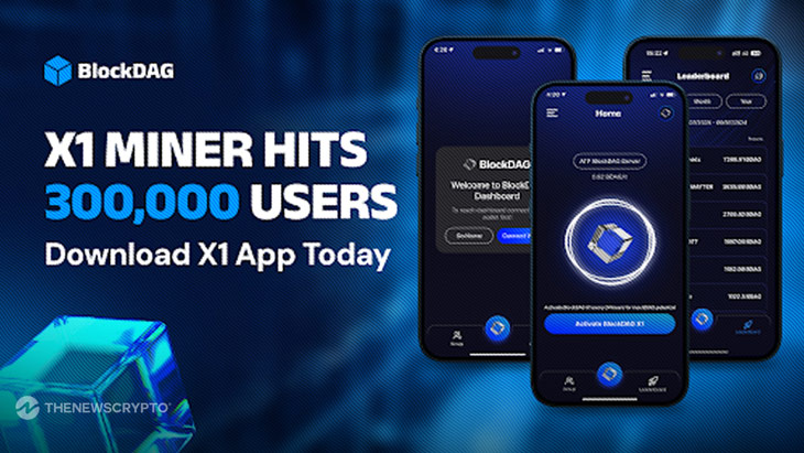 BlockDAG’s Mining Tools on The Rise: 300K+ Users on X1 App & 100K on TG Tap Miner! XRP Holds Key Support While SUI Targets $4.50