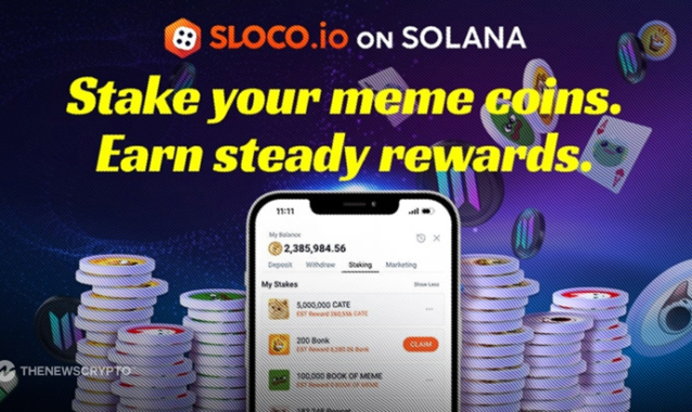 Sloco Launches Groundbreaking Staking Platform for Meme Token Holders