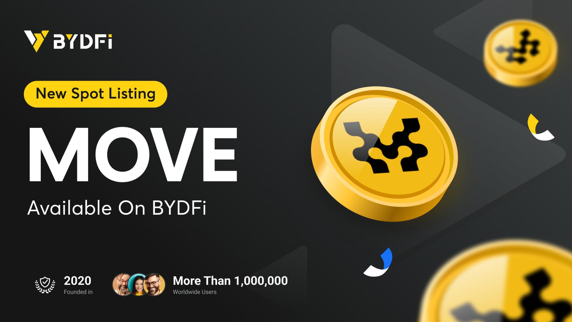 $MOVE Listed on BYDFi: Market Cap at $170 Million, Valuation around $10 Billion