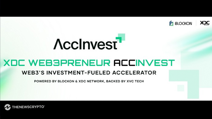 BlockOn and XDC Network Launch XDC Web3Preneur AccInvest, a Co-Accelerate Program Backed by Investment from XVC Tech’s $125 Million Fund