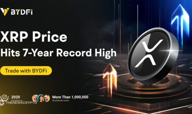 XRP Gains Momentum Toward $5 Amid SEC Appeal Challenges, BYDFi Stays Investor Favorite