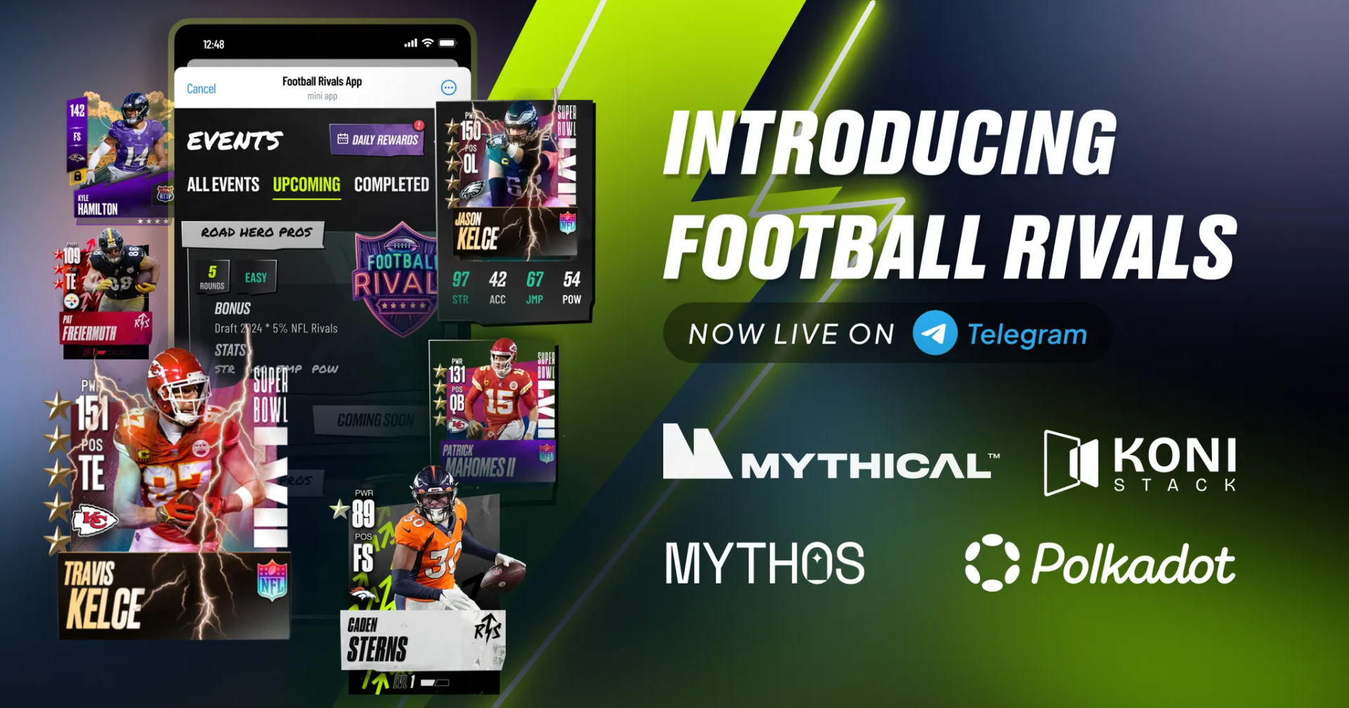 Koni Stack Partners with Mythical Games to Launch ‘Football Rivals’ on Telegram, Introducing a New Use Case for Polkadot and Accelerating Web3 Adoptio