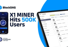 BlockDAG X1 App's User Base Soars to 500K, While Ethereum Whales Add $1B & Solana Hits 100M Transactions 