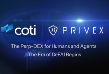 COTI Launches PriveX: First Intent-Based Perp-DEX with AI Trading Agents