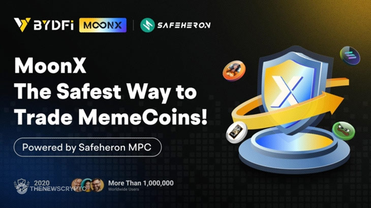 BYDFi Partners with Safeheron to Launch MoonX, The Ultimate Platform for Secure MemeCoin Trading