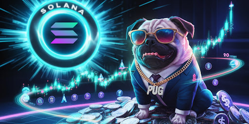 Solana Targets 10x as Rich Pug Goes Viral