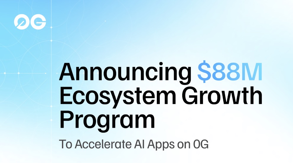 0G Foundation Launches $88.88M Ecosystem Growth Program to Boost Decentralized AI Innovation