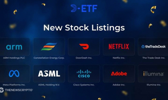 D-ETF Listings Grows: New Stocks - Led by ARM and NFLX - Meet USDT Trading