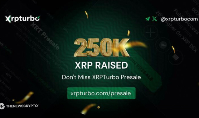 XRPTurbo Crosses 250,000 XRP Presale Raise, Gears up for Platform Demo & Staking Launch