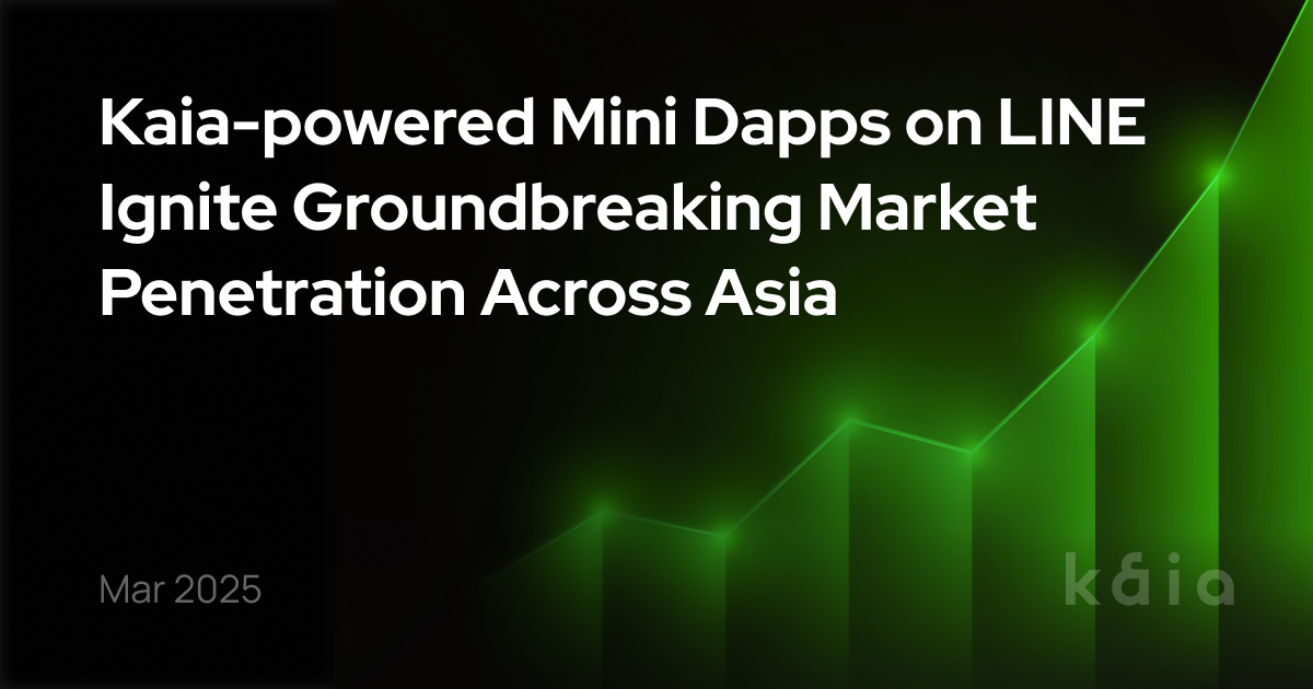 Kaia-Powered Mini Dapps on LINE Messenger Drive Unprecedented Web3 Adoption in Asia