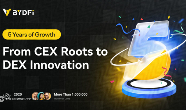 From CEX to DEX: BYDFi Celebrates 5 Years of Remarkable Growth