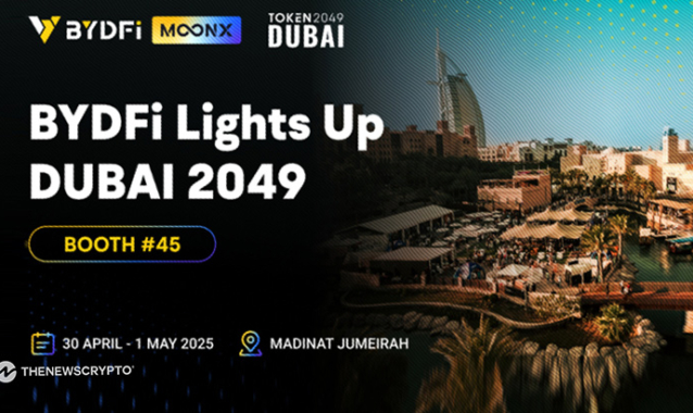 BYDFi Becomes Official Sponsor of TOKEN2049 Dubai, MoonX On-Chain Trading Tool Makes Its Debut in the Middle East