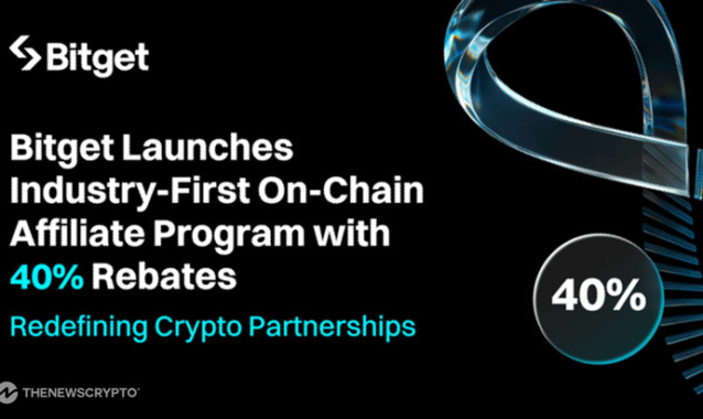 Bitget Launches Industry-First On-Chain Affiliate Program with 40% Rebates to Support Content Creators