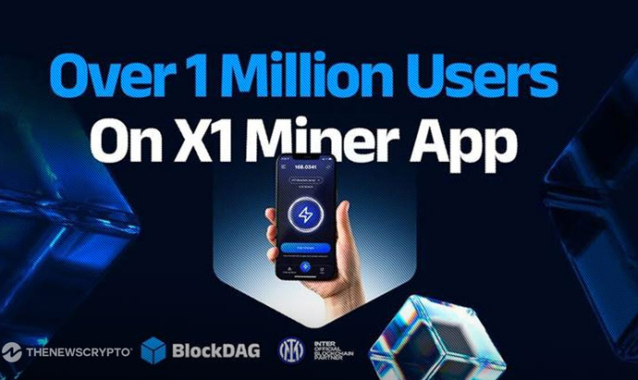 BlockDAG Hits 1M Milestone With X1 App as Miners Flock for Early Profits—ETH Falls, ADA Sees Price Rally