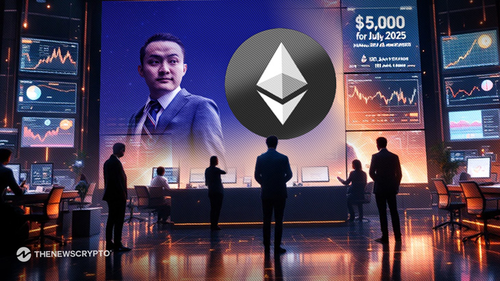 Justin Sun Predicts Ethereum to Hit $5,000 by 2025, Gives Roadmap