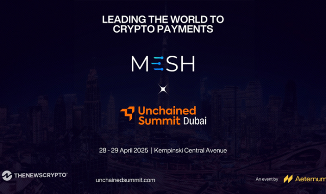 Mesh Joins Unchained Summit as Platinum Sponsor to Advance Crypto Payments Network