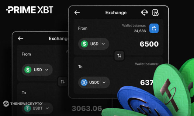PrimeXBT Launches Instant Crypto-to-USD Exchange