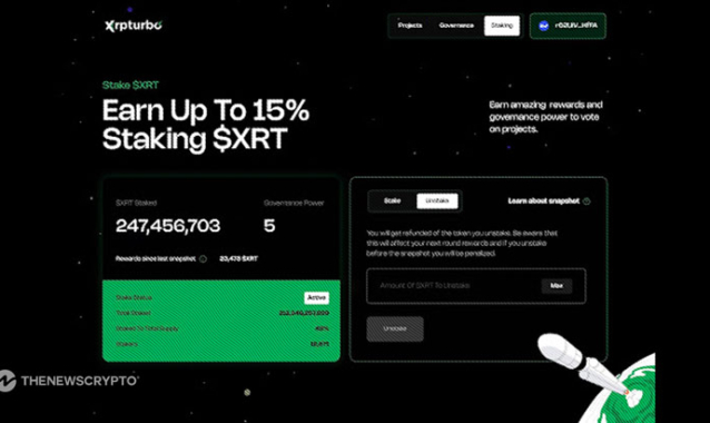 XRPTurbo Launches $XRT Token On Bitmart, Set To Release Liquid Staking Platform & Upcoming Launchpad