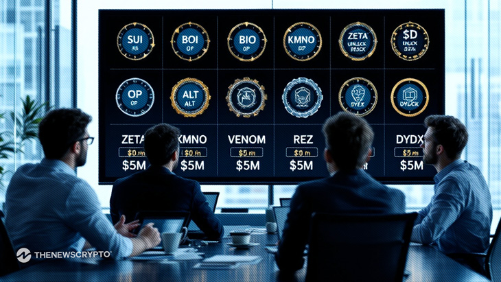 Token Unlocks to Release Over $549 Million Worth of Crypto This Week