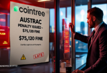Cointree Fined $75K for Reporting Lapses Late by AUSTRAC