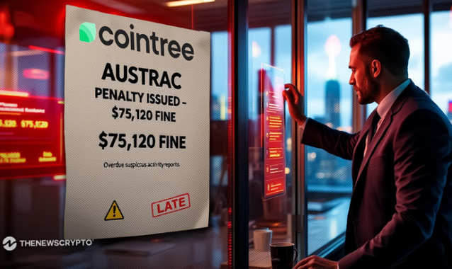 Cointree Fined $75K for Reporting Lapses Late by AUSTRAC