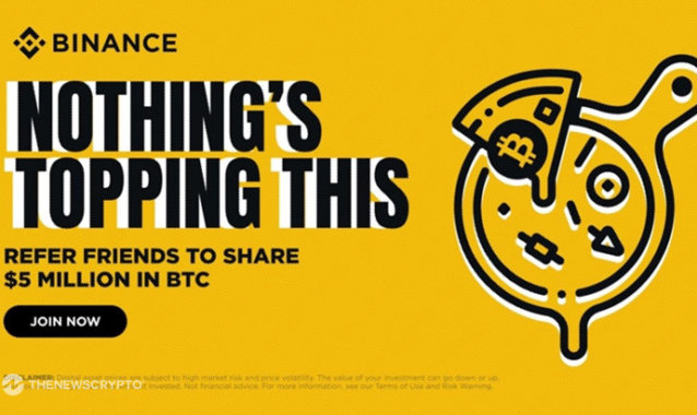 Binance Launches $5M BTC Giveaway to Celebrate 15th Bitcoin Pizza Day