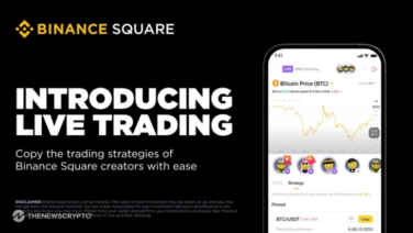 Binance Launches Live Trading on Binance Square, Merging Livestreams with Real-Time Crypto Trades