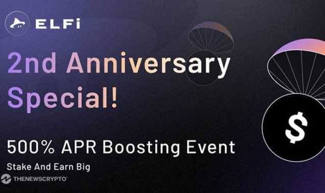 ELFi Protocol Marks 2-Year Milestone With $1.6B in Volume and Launches 500% APR Liquidity Event