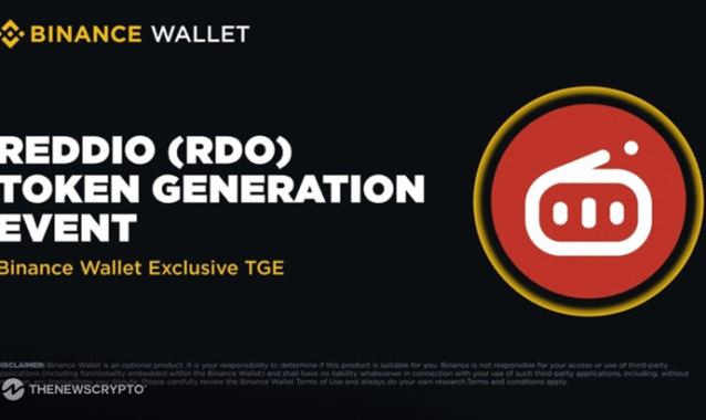 Reddio’s Exclusive Token Generation Event (TGE) and Alpha Trading on Binance Wallet - May 29, 2025