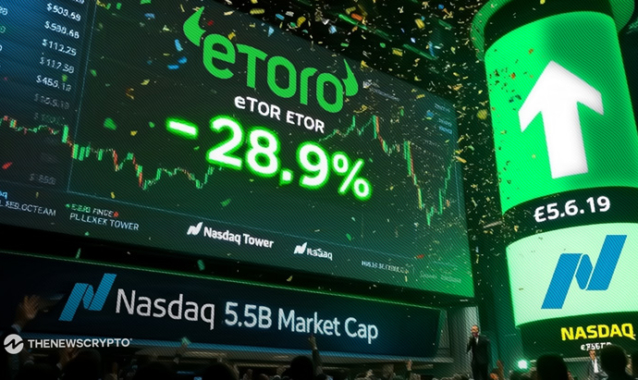 eToro Soars on Nasdaq Debut, Signaling Revival in Crypto-Related IPOs