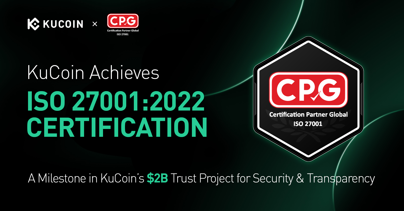 گذراندن گواهی ISO 27001:2022 توسط کوکوین، پیشبرد اهداف پروژه اعتماد 2 میلیارد دلاری
