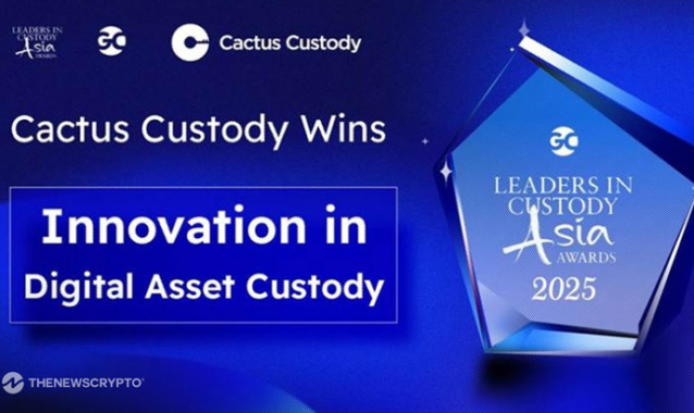 Cactus Custody Wins 2025 Innovation Award for Digital Asset Custody