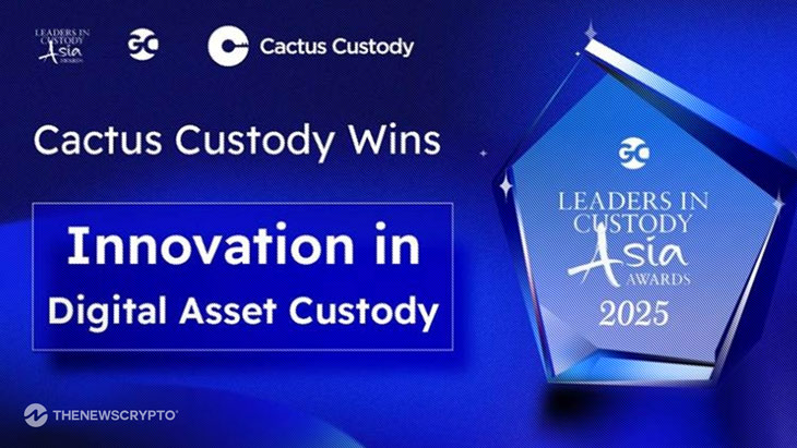 Cactus Custody Wins 2025 Innovation Award for Digital Asset Custody