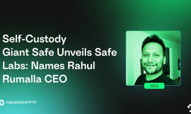 Self-Custody Giant Safe Unveils Safe Labs: Names Rahul Rumalla CEO 