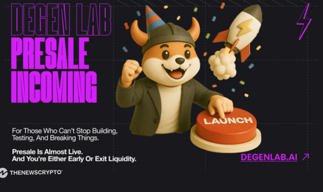 The Presale That Could 100x Overnight: DegenLab Is Going Live — Don’t Be the Guy Who Saw It and Slept on It
