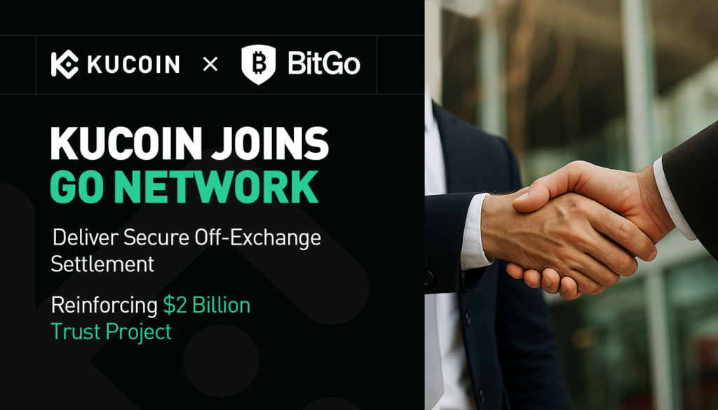 KuCoin Integrates BitGo Singapore's Go Network, Further Boosting $2B Trust Project