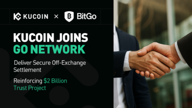 KuCoin Integrates BitGo Singapore's Go Network, Further Boosting $2B Trust Project