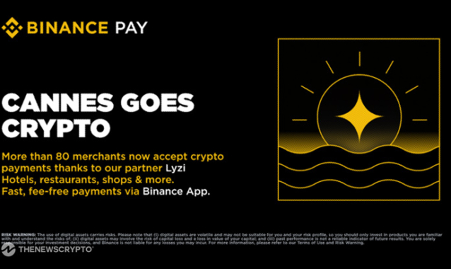 Binance Pay and Lyzi Bring Crypto Payments to 80+ French Riviera Hotspots