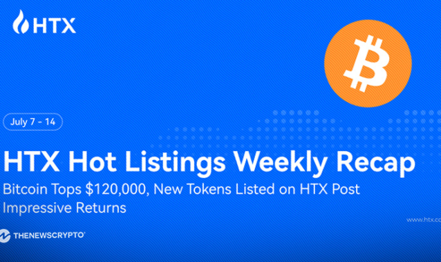 HTX Hot Listings Weekly Recap (July 7 - 14): Bitcoin Tops $120,000, New Tokens Listed on HTX Post Impressive Returns