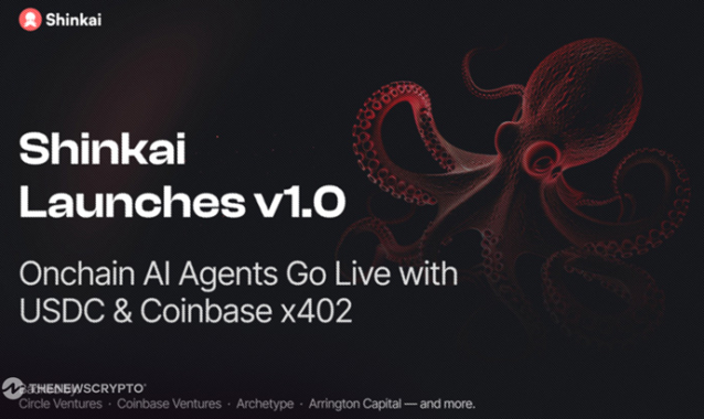 Shinkai Launches v1.0: Onchain AI Agents Go Live with USDC & Coinbase x402