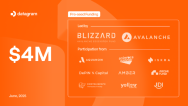 Datagram Secures $4M Pre-Seed Round Led by Blizzard the Avalanche Fund to Become DePIN Baselayer