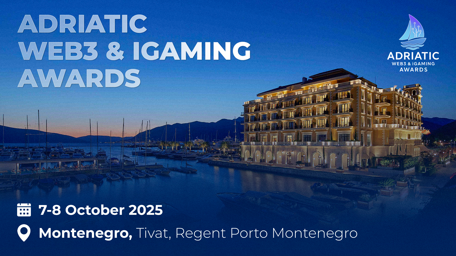 For the first time in Porto Montenegro “Adriatic web3 & iGaming Awards” will be held